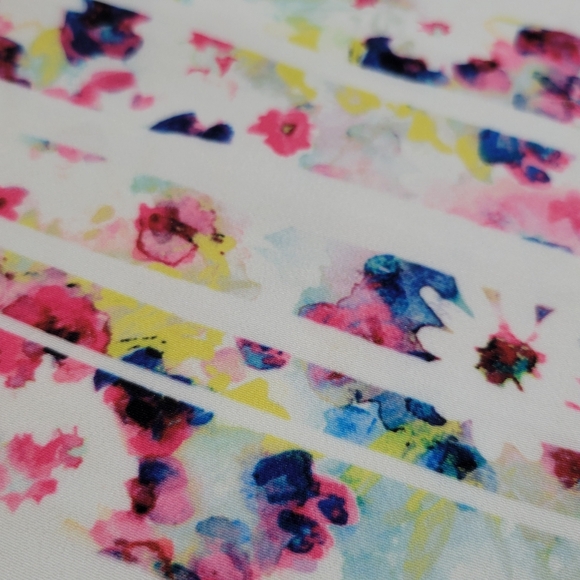 Shoshanna Abstract Floral Stiped Sleeveless Shift Dress Size 6 Anthropologie - Picture 8 of 16